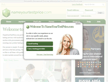 Tablet Screenshot of nameyourtestprice.com